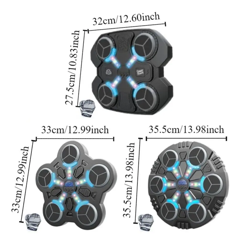 Conexión Bluetooth, máquina de boxeo de música inteligente, montada en la pared, ajuste de 3 velocidades, entrenador de boxeo electrónico, reducción de ruido - imagen 5