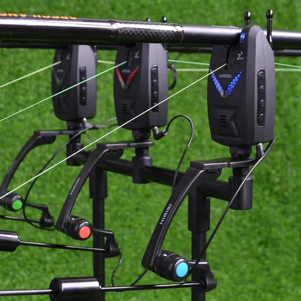 Hirisi-Juego de alarma de pesca de carpa, alarma de mordedura inalámbrica, Control remoto bidireccional, indicador de mordedura S3 - imagen 4