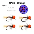 4PCS C Orange
