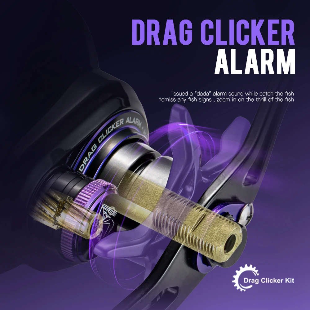 SOLOKING GKA200 Pro Baitcasting Reel Fishing Reels7.1/8.1 Gear 9KG Drag Power 6+1 BB Drag Clicker Sound Baitcaster Reel Betriel - imagen 4