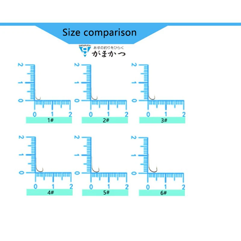 Gamakatsu-anzuelo de pesca con mangas blancas, Piercing fuerte, 1-6 # - imagen 5