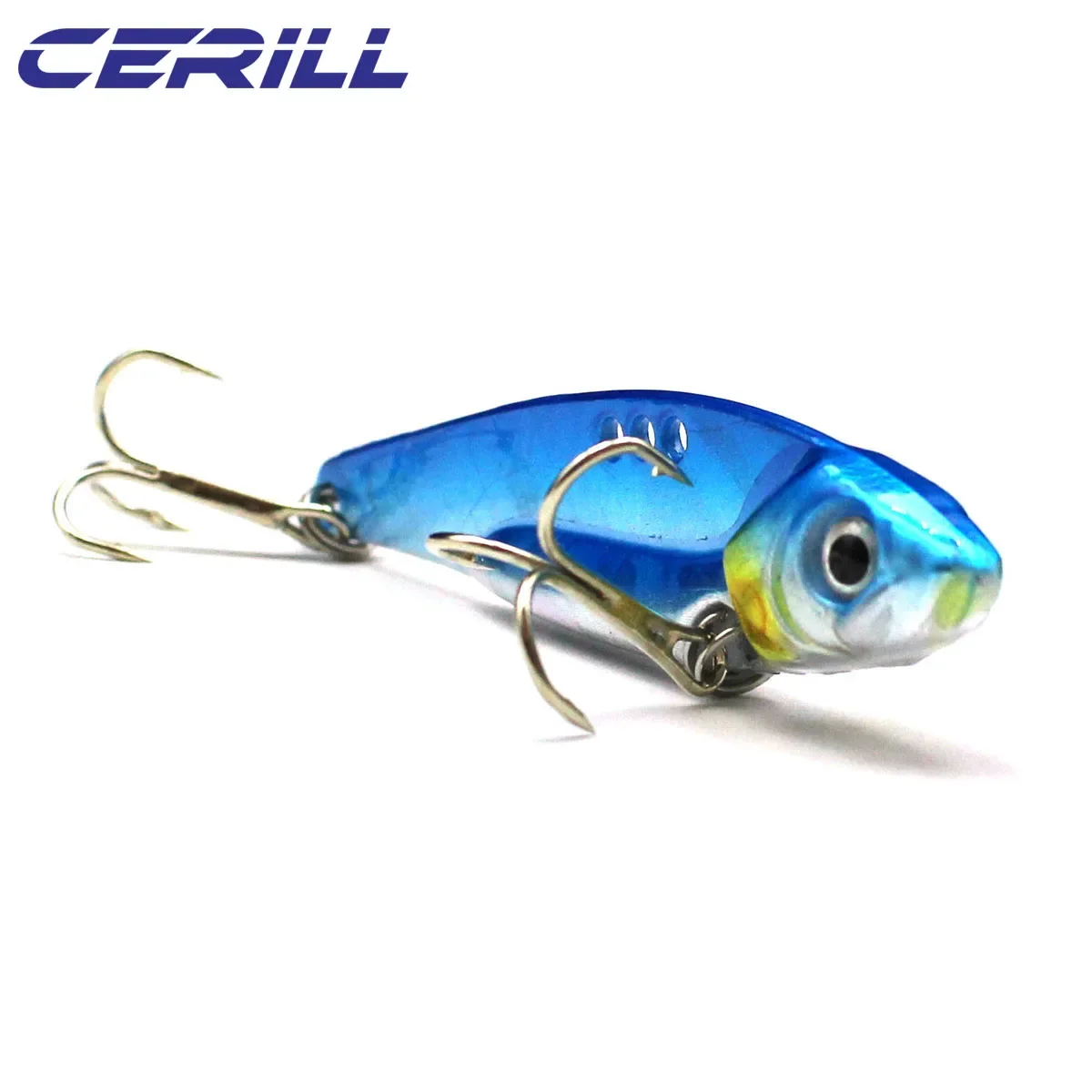 Ceril-señuelo de pesca Vib, 3g, 5g, 7g, 10g, 12g, 14g, 18g, ojos 3D, hoja Crankbait, cebo de Metal, Spinner Artificial de invierno, plantilla de atún, lubina, 1PC - imagen 5