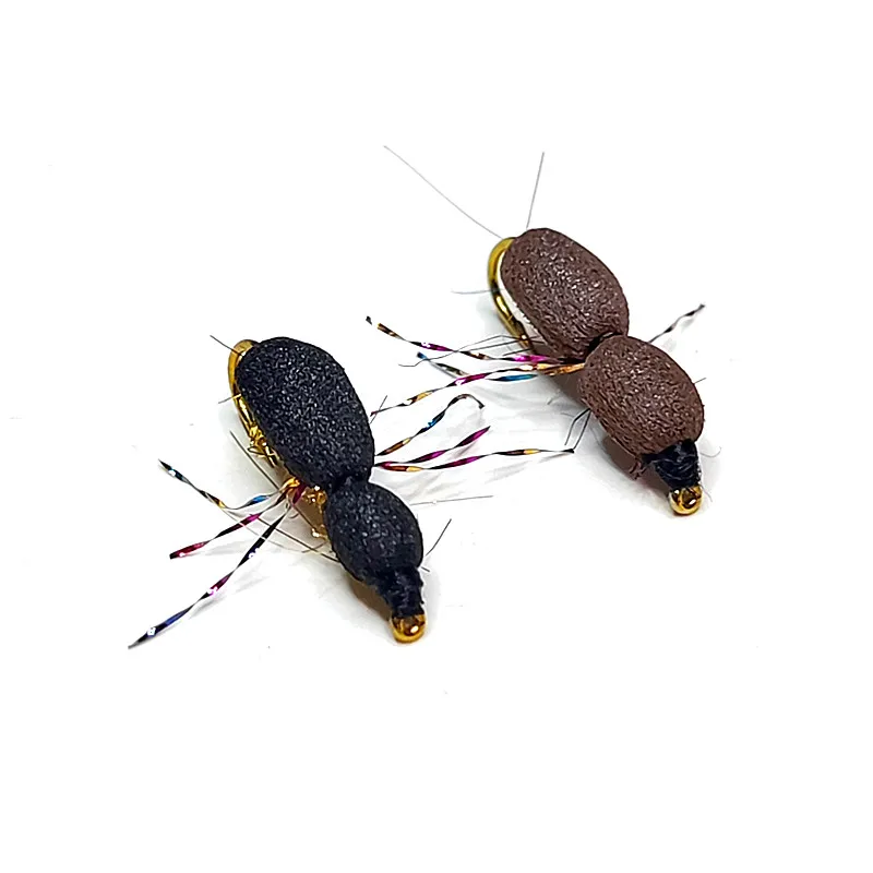 KKWEZVA-SEÑUELOS DE Mosca de pesca de 16 piezas, cebo de trucha, tipo flotante seco, similar al cebo de mosca artificial, aparejos de pesca - imagen 3