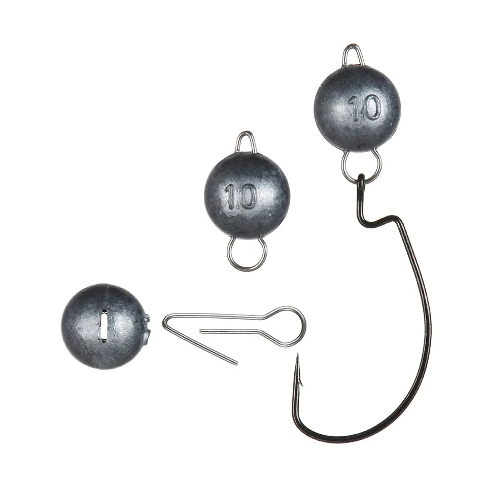 WALK FISH 5 unids/lote 2g-21g anzuelo de plomo cabeza de plantilla de plomo rápido inserto de plomo Circular contrapeso plomo colgante accesorio cebo - imagen 5