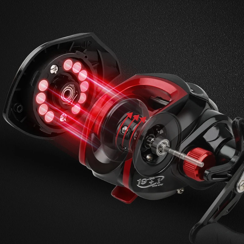 Carrete de pesca de arrastre máximo, accesorio profesional ultraligero, Ratio de engranaje 2022: 1, rueda de carpas, Baitcasting, 7,2 - imagen 4