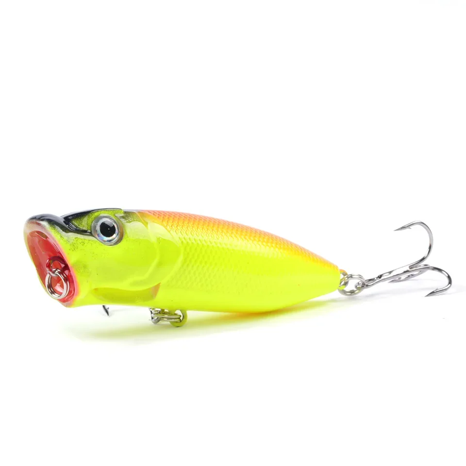 Señuelo de pesca de alta calidad, 1 piezas, Topwater Popper bait, Crankbait, Wobblers, aparejos de pesca de 6,5 cm/12g, 6 colores disponibles, gran oferta - imagen 4