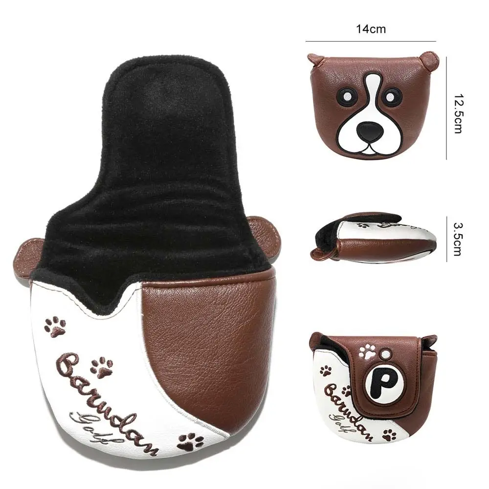 Funda protectora con cierre magnético para palo de Golf, cubierta para cabeza de perro Boston, mazo de Golf, Putter - imagen 4