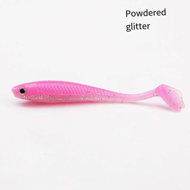 Swimbait de vinilo silicona cola en T para pesca de lubina y sábalo - imagen 4