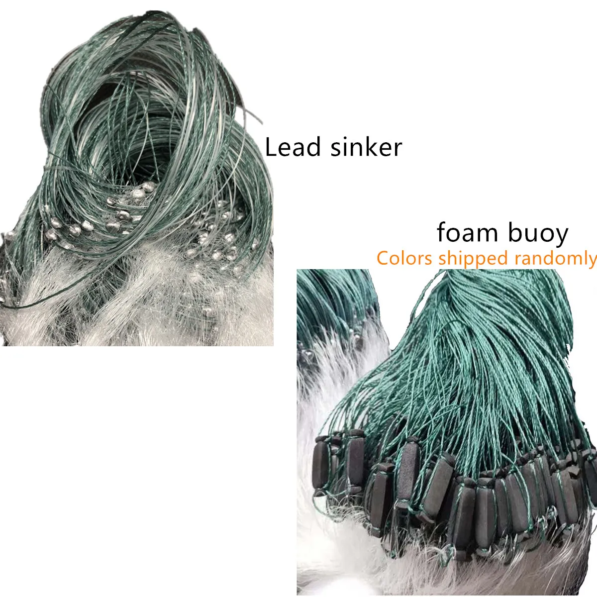 Red De Pesca De una sola capa De nailon monofilamento, Red De Pesca suave, Red De Pesca para fregadero, malla pequeña De 9mm-15mm, altura 0,8 m-1m, L18m-45m - imagen 4