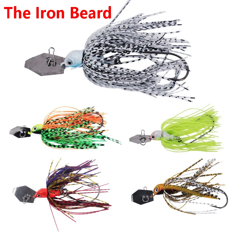 Spinnerbait con purpurina anticolgante – Cebo compuesto para fondo