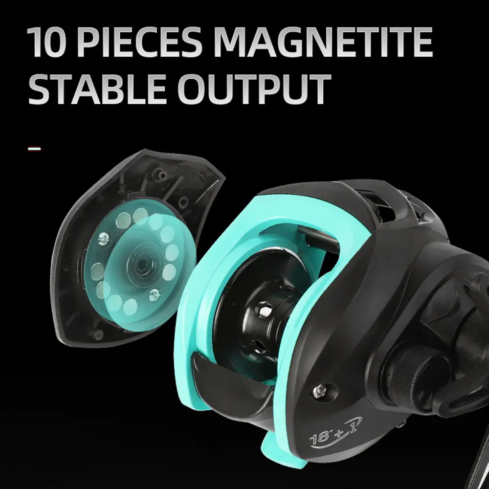 BILLINGS-carrete de pesca Baitcasting serie LC, relación de engranaje 7,2: 1, carrete de pesca de arrastre máximo de 13,2 lb, adecuado para fresh wa - imagen 4