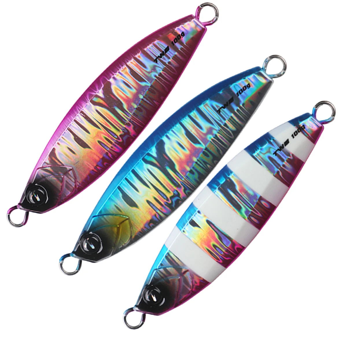 Plantilla de Metal de agua salada, cebo Artificial, plantilla de paso lento, Señuelos de Pesca de 60g, 80g, 100g, señuelo de jigging en la costa, aparejos de pesca - imagen 3