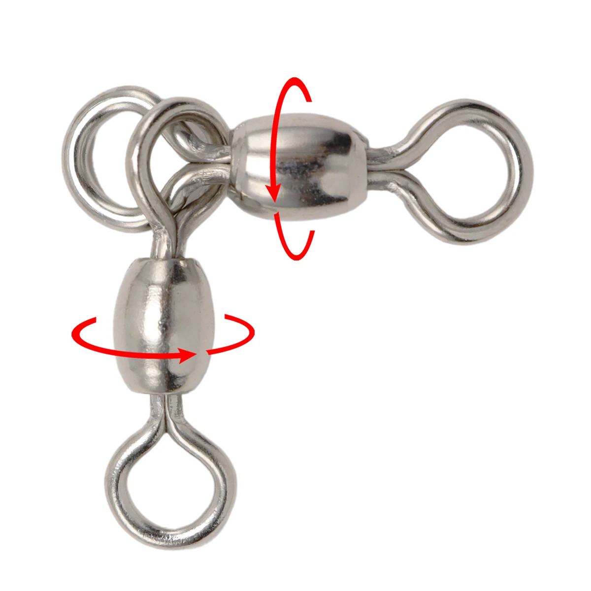 ZYZ 4 ~ 7 unids/bolsa pesca en barco giratorios de pesca de tres vías conector de pesca de mar de acero inoxidable de alta resistencia accesorios de pesca - imagen 3