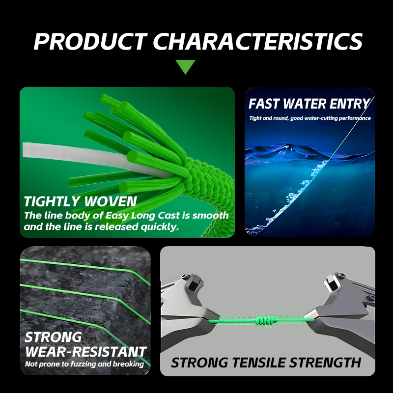 YGKX-sedal de Pesca trenzado de 16 hebras, multifilamento de Pesca, 100/150/200/300/500M, alambre de carpa, línea principal de PE resistente a la abrasión japonesa - imagen 4