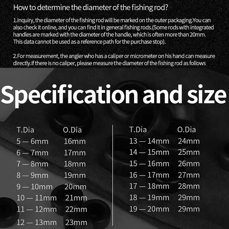 LINNHUE-tope de caña de pescar, anillo antideslizante de madera maciza, anillo redondo, rojo, Sándalo, caoba, sangre, 1 unidad - imagen 5