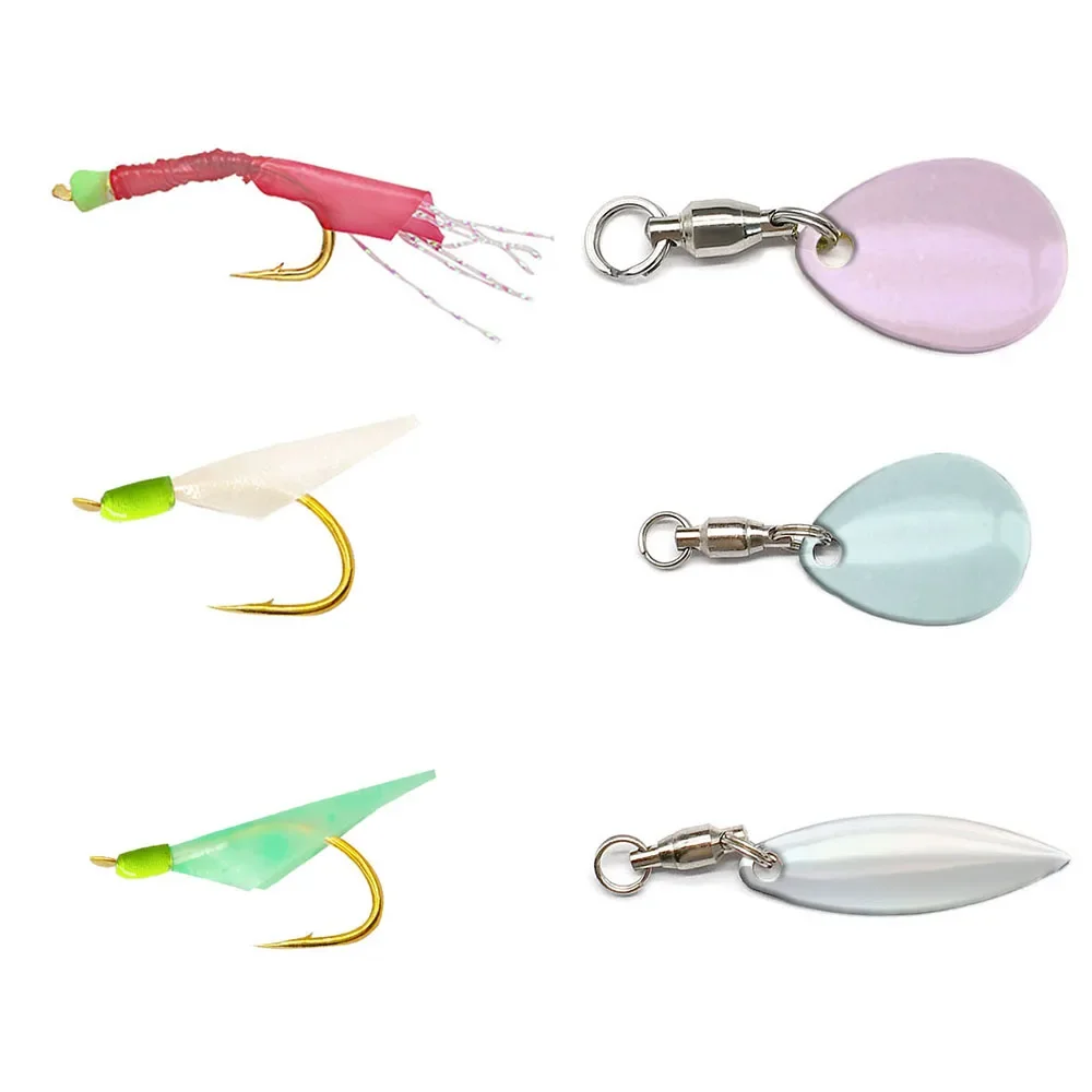 Mezcla de colores, 7 Uds./14 Uds., película para atado de moscas, plataforma Sabiki, alas traseras de camarones, película Flash para atado de ninfa, materiales para atado de moscas - imagen 5