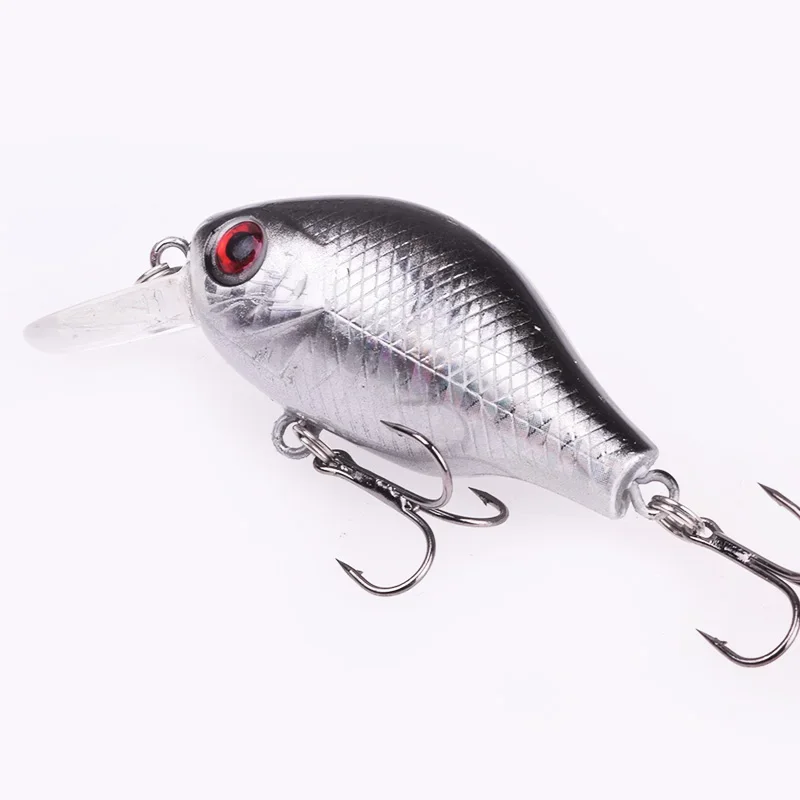 1 Pza 5,5 cm 8g Crankbaits Minnow señuelo de Pesca Wobblers cebo duro Artificial para Lucio carpa lubina Jerkbait Swimbait aparejos de Pesca - imagen 5