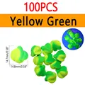 100pcs Yellow Green