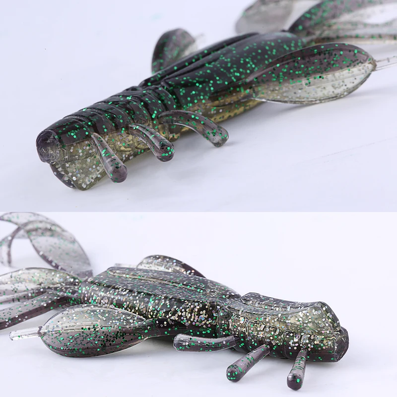 SUNMILE-SEÑUELOS DE PESCA DE 8 piezas, cebo suave de cangrejo, 10 cm/10g, cebos artificiales, Lucio, lubina - imagen 4