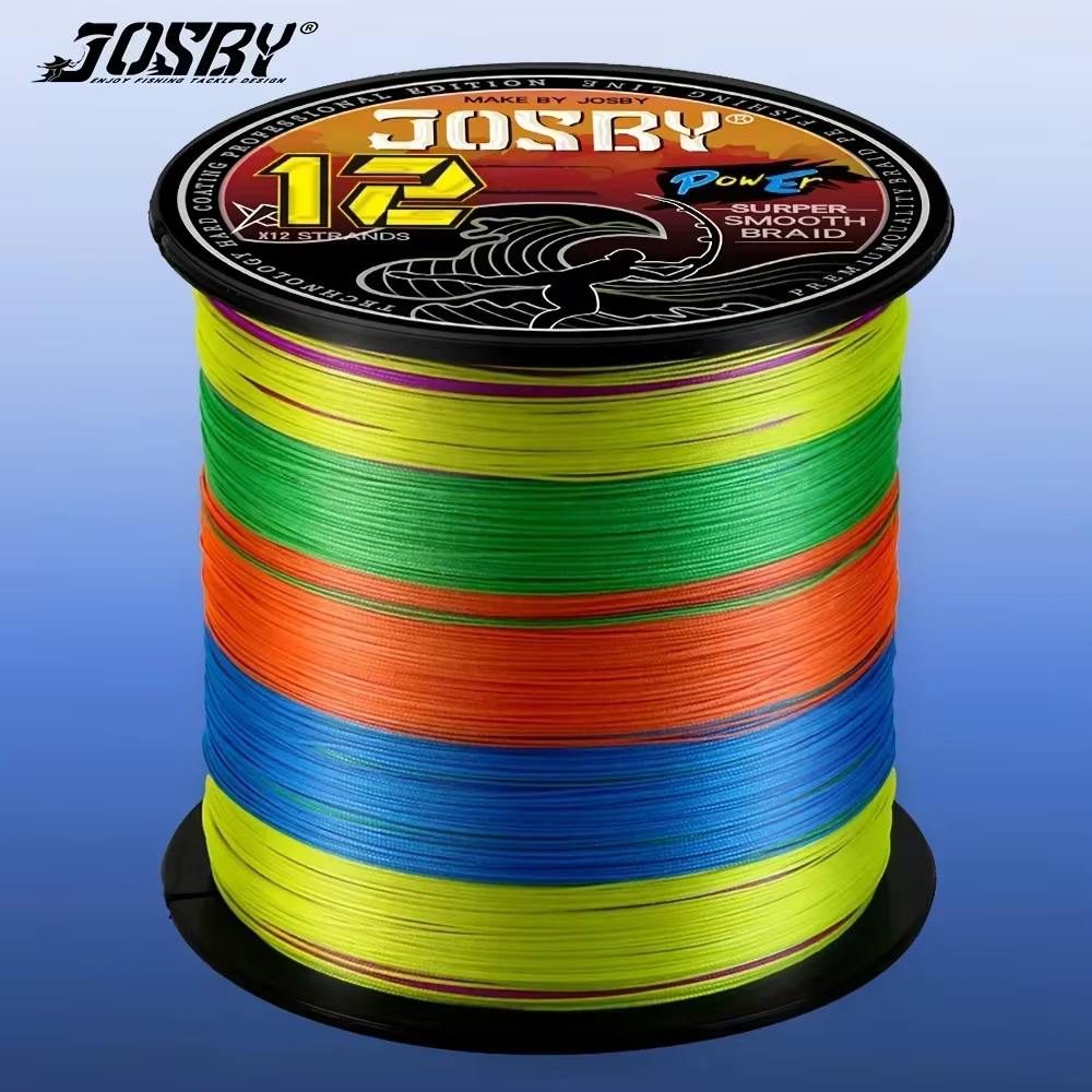 JOSBY X12 500M Braided Fishing Line 12 Strands MultiColor Multifilament Saltwater PE 25 120LB Linha De Pesca Carp Carp Fishing - imagen 2