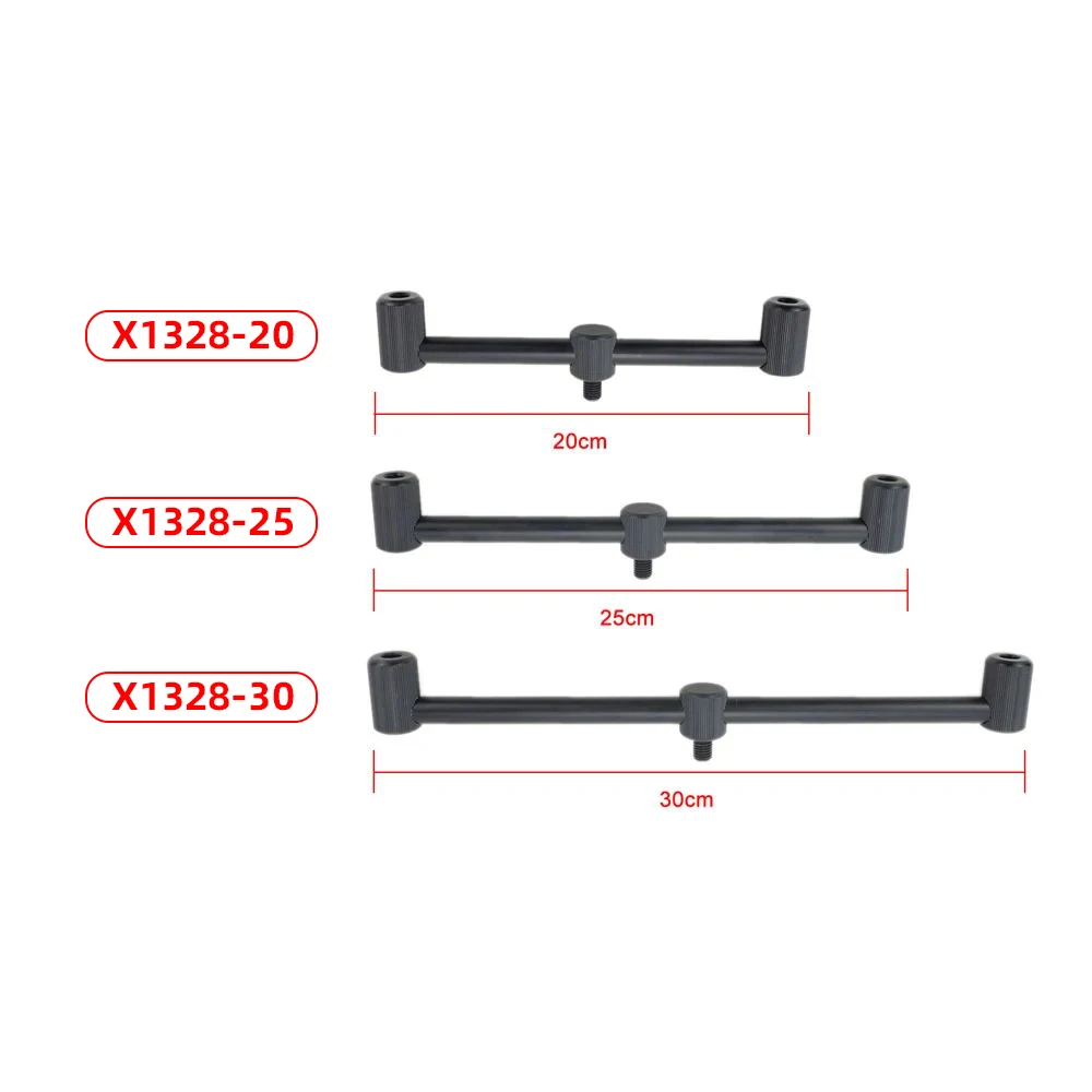 Hirisi-caña de pescar de carpa de aluminio, soporte de barras de zumbido para 2 cañas de pescar, accesorios de aparejos de pesca - imagen 3