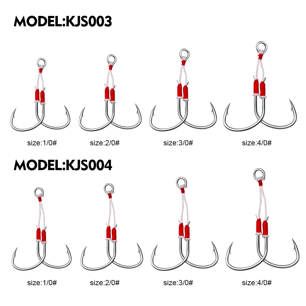 PROBEROS Anzuelos Assist para Jigging Vertical – Acero carbono - imagen 3