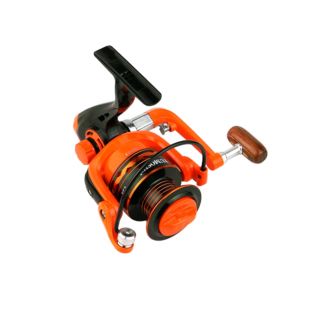 Carrete de pesca giratorio de agua salada naranja 2000-7000, bobina de pesca de carpa de alta velocidad, sistema de freno magnético de Metal, pesca ultraligera - imagen 2