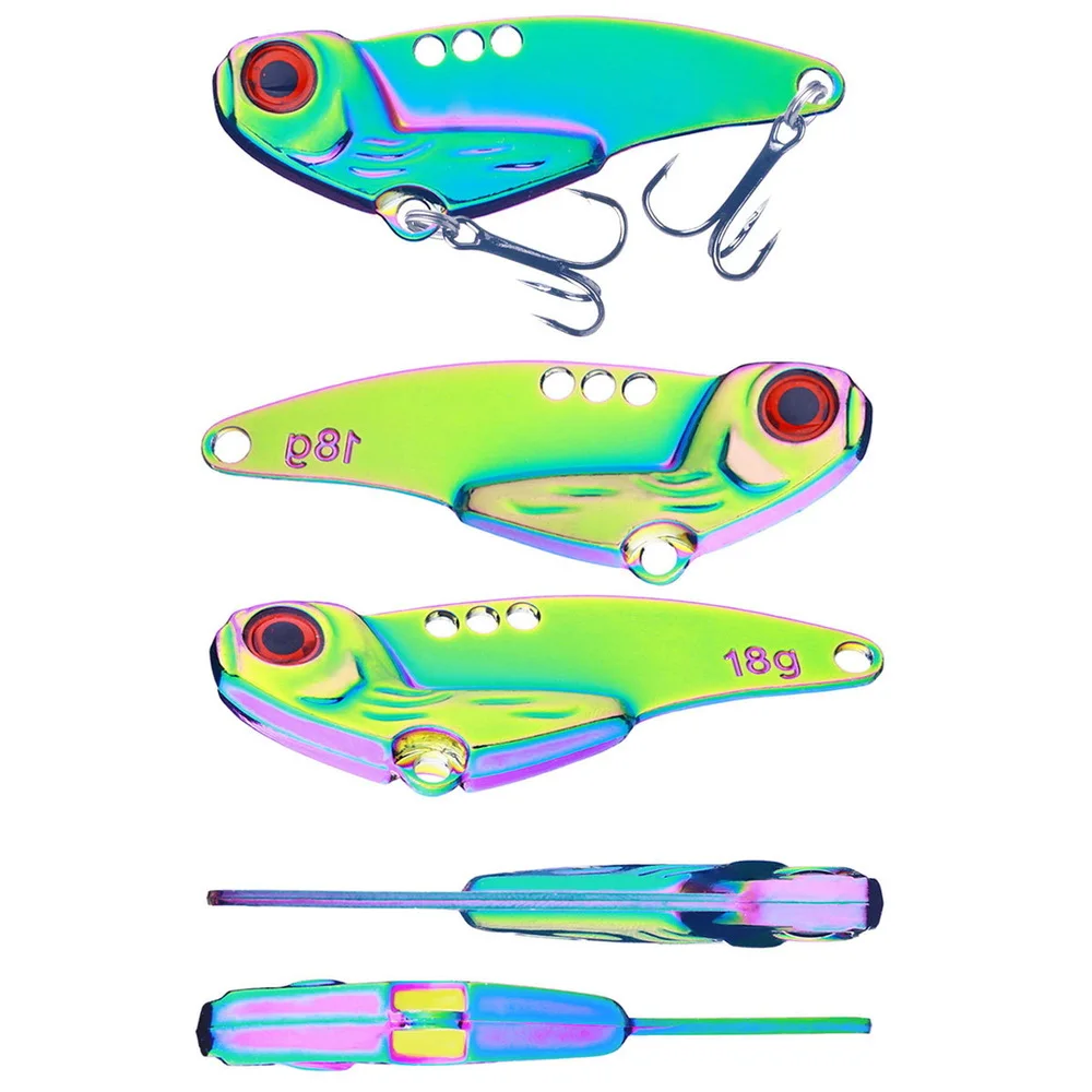 1 Pcs Metal All Water Layer Fishing Lure Long Throw Colorful Vibration Vib Sequin Bass Bait For Tremor Bait Artificial - imagen 5