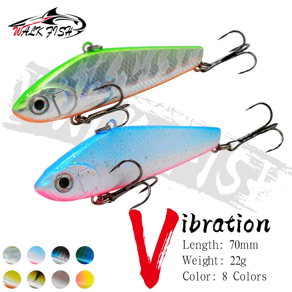 WALK FISH Señuelo VIB 70mm – Hundimiento sin labios para mar y río