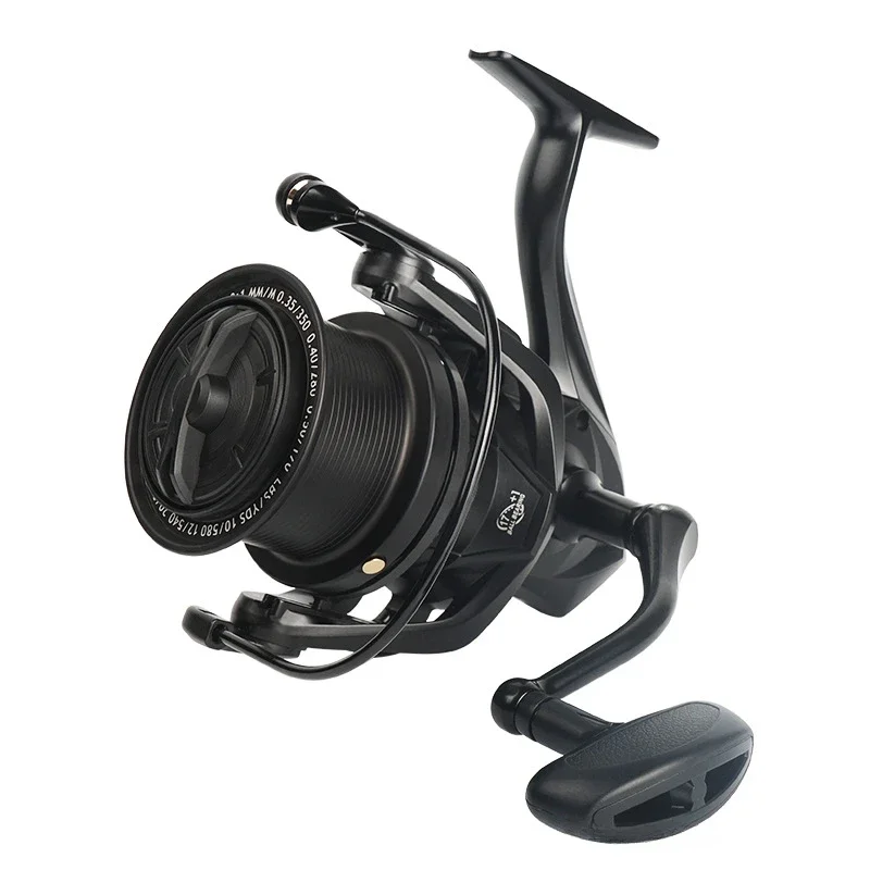 Carrete de aleación de aluminio con rueda giratoria de fundición larga serie 8000-14000 anticorrosión 4,8: 1, carrete de pesca de alta velocidad, carrete de baitcasting - imagen 4