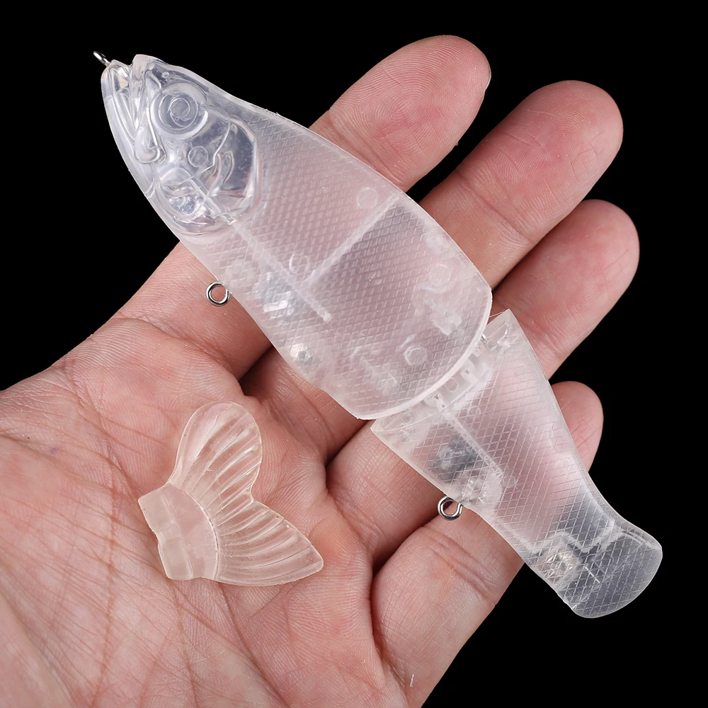 Chan'sHuang-cebo en blanco sin pintar, 5 uds., 13,5 cm, 27,5g, cebo deslizante flotante, sábalo, Swimbait silencioso, señuelo de pesca Artificial DIY - imagen 5