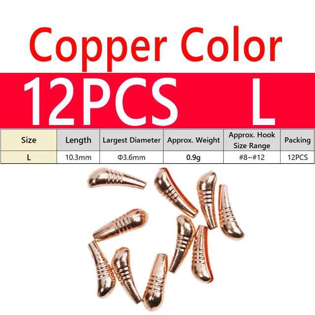 12PCS L Copper