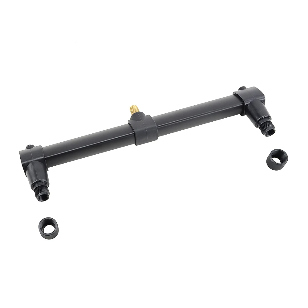 Barras de zumbido para pesca de carpa, soporte de aluminio para caña de pescar, 2 cañas, 1 Uds. - imagen 2