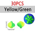 30pcs Yellow Green