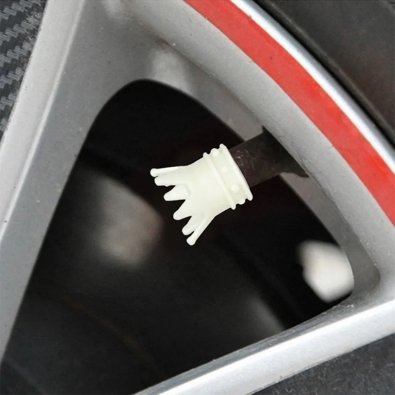 2 unid/set de tapas para vástago de válvula de estilo americano, coronas, boquillas de Gas innovadoras, cubiertas antipolvo, accesorio para bicicleta - imagen 2