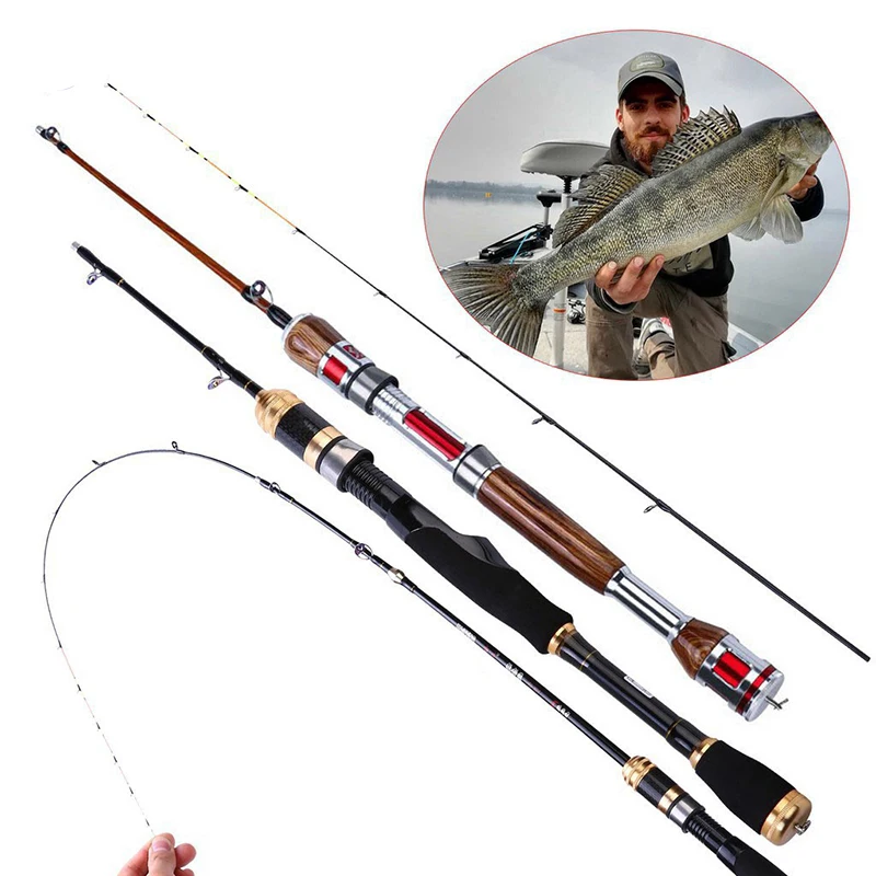 Caña de pescar de balsa Sougayilang, aleación de titanio, 2 secciones, longitud ajustable, caña de pescar telescópica, caña de pescar portátil para barco - imagen 2