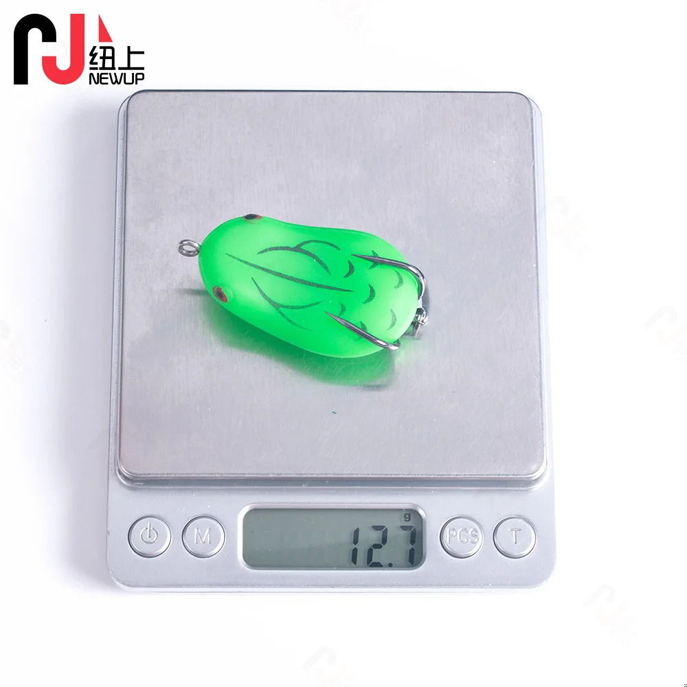 Señuelo de rana, cebo con lentejuelas, doble gancho, 8G/14G - imagen 5