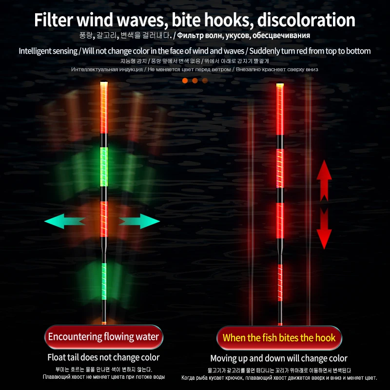 Boya eléctrica CR425 – Flotador luminoso de plomo para pesca profunda - imagen 5