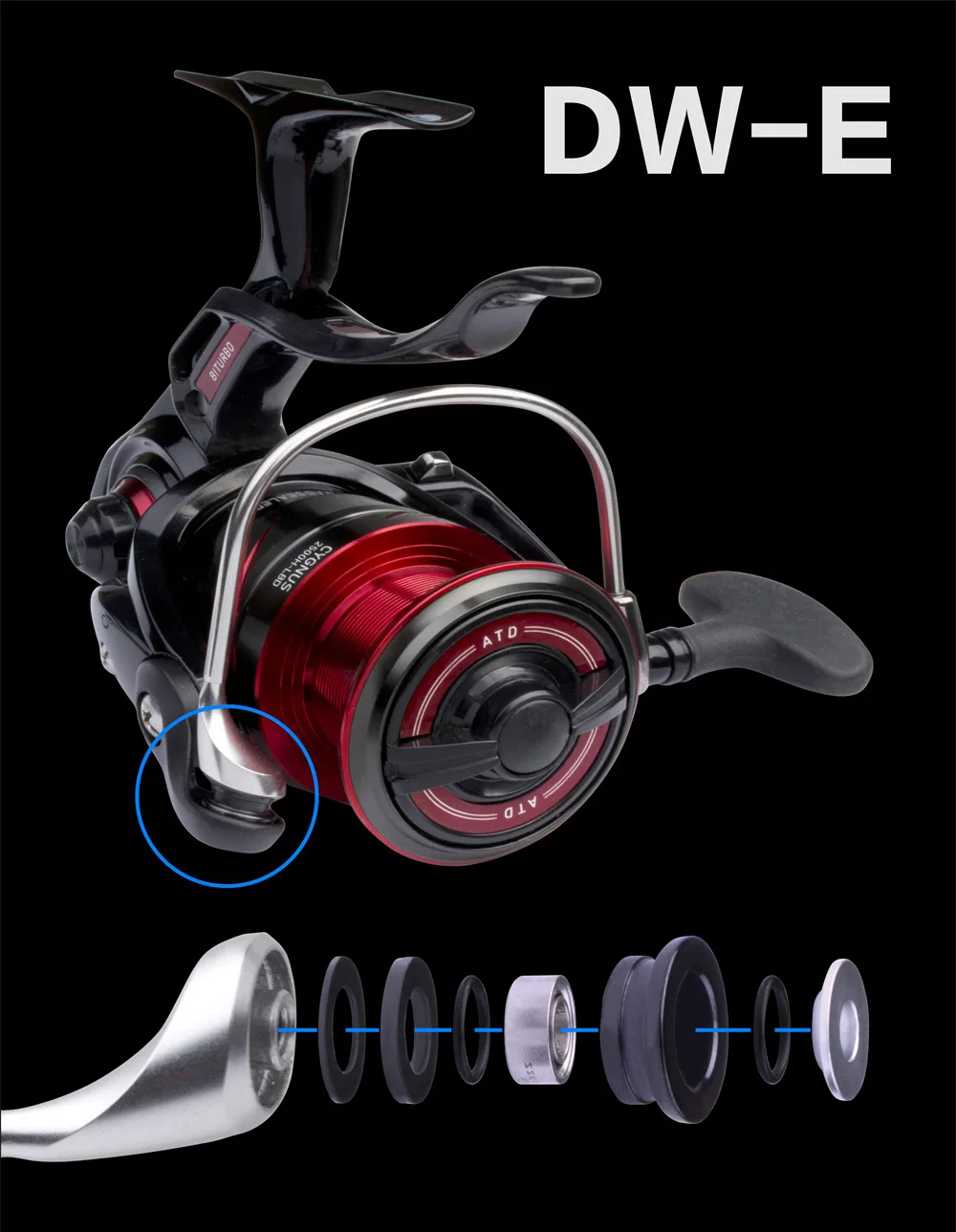 BassLegend Rodillo de línea SiC y rodamiento impermeable para Daiwa - imagen 5