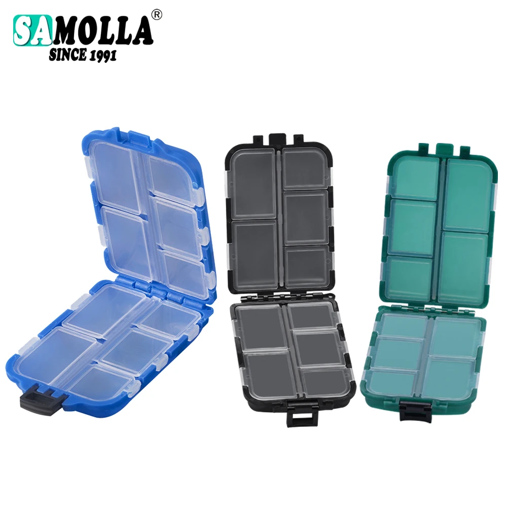 Caja de aparejos de pesca: organizador de compartimentos espaciosos con diseño ultraportátil para anzuelos, señuelos, cebos, accesorios de pesca