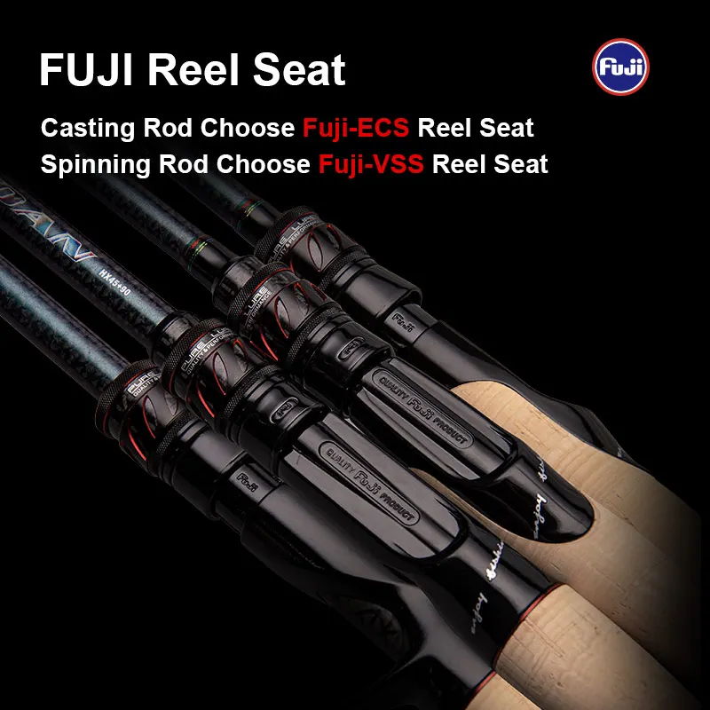 PURELURE CEDAN 1-Piece Rod All Fuji SIC Guide Rings Mandarin Fish Rod Sea Bass Rod  Cork Handle Toray T1100G Cloth - imagen 4