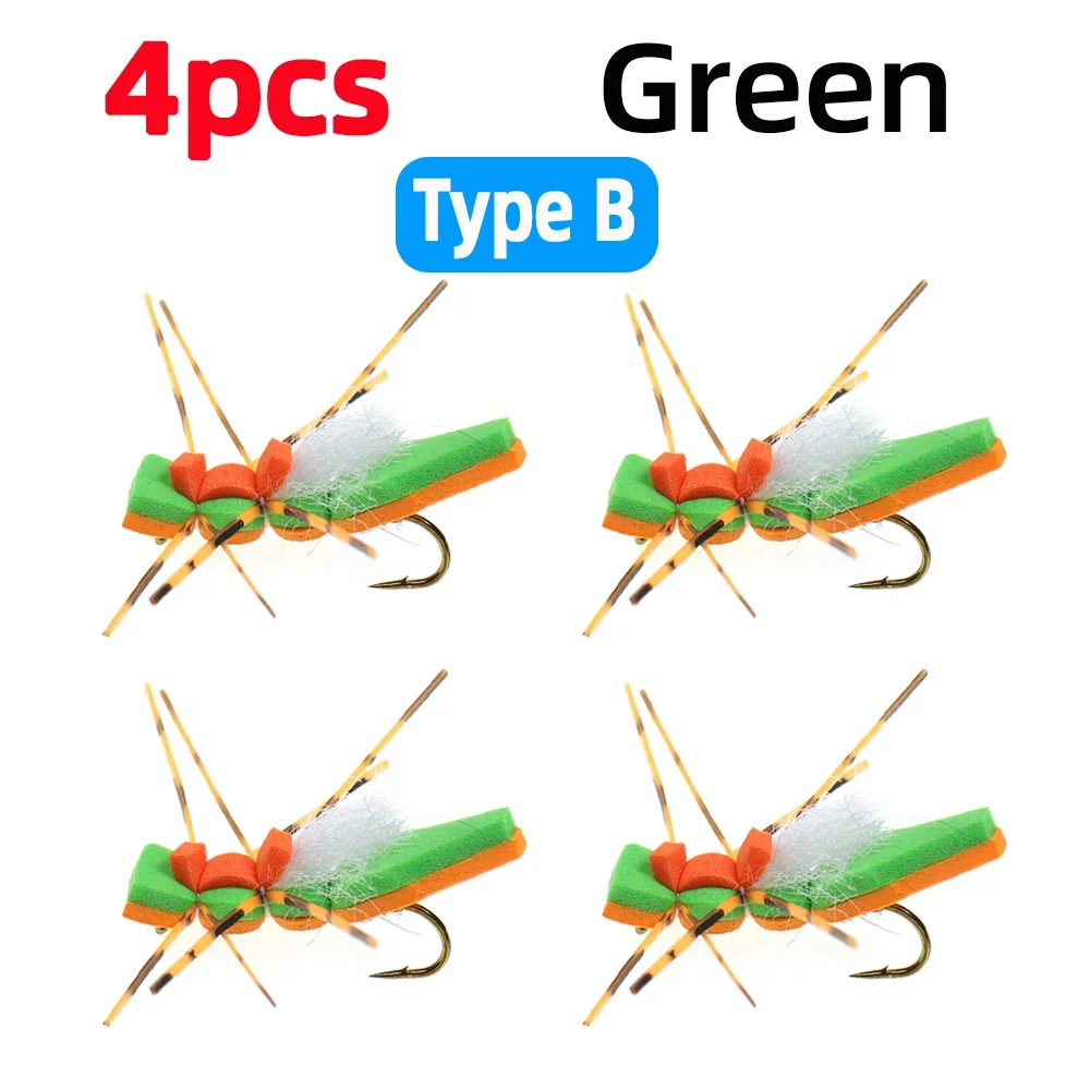 4pcs Green Type B