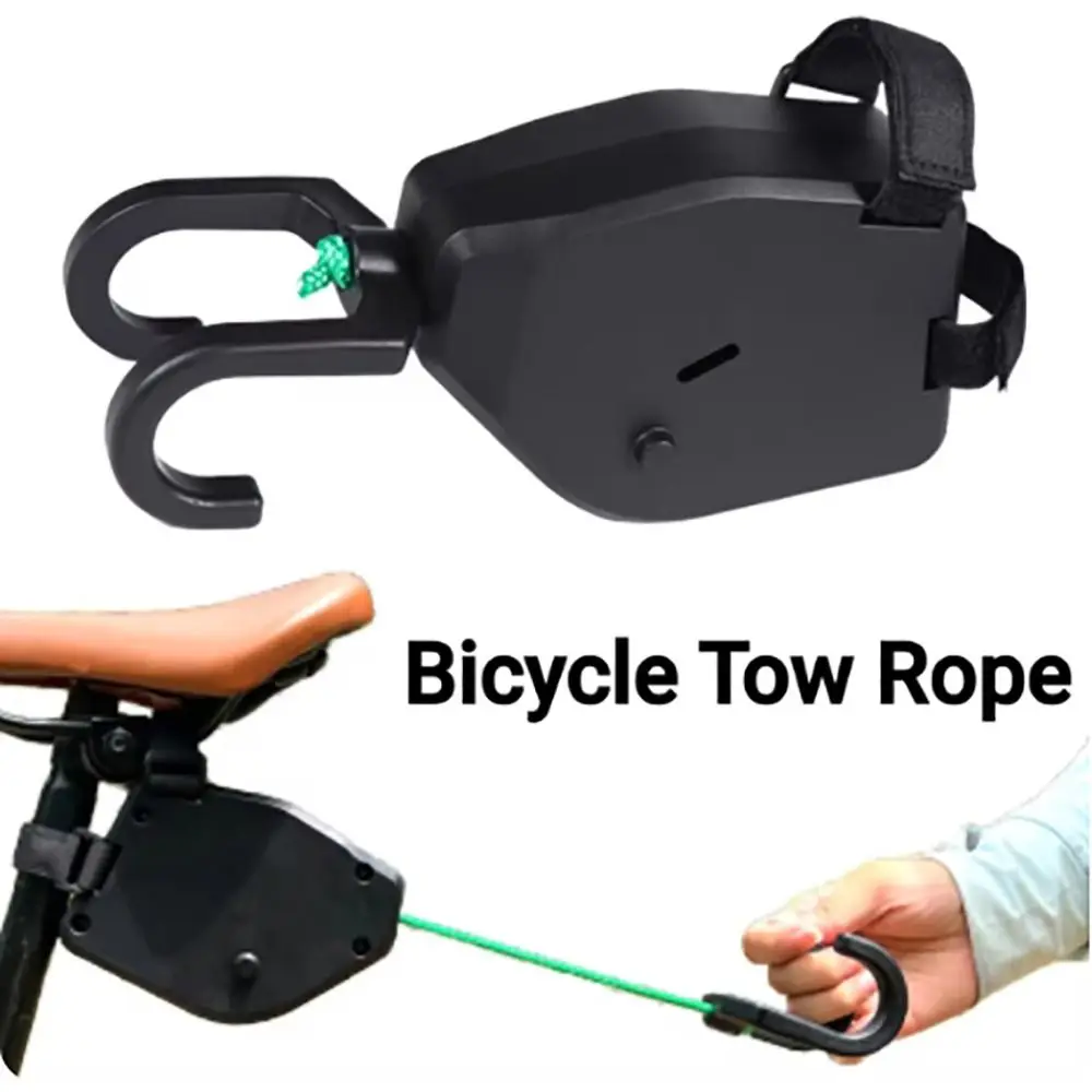 Cuerda de remolque Flexible portátil para bicicleta, herramientas de ciclismo retráctiles convenientes para padres e hijos, para exteriores - imagen 2