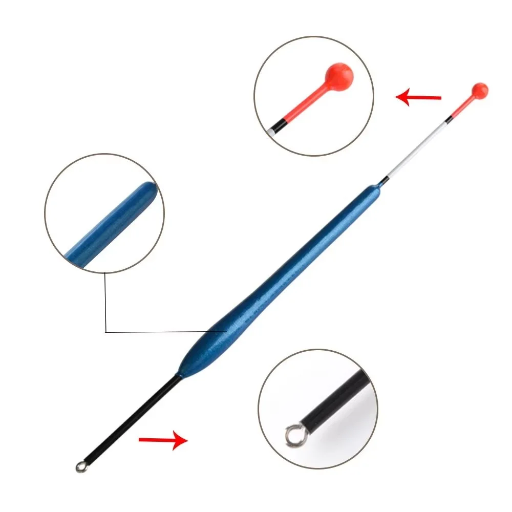 NGB 10 Uds 2g 3g 4g 5g flotador de Pesca Bobber Set Barguzinsky Fir Pesca longitud boya Vertical larga para aparejos de Pesca de carpa - imagen 3