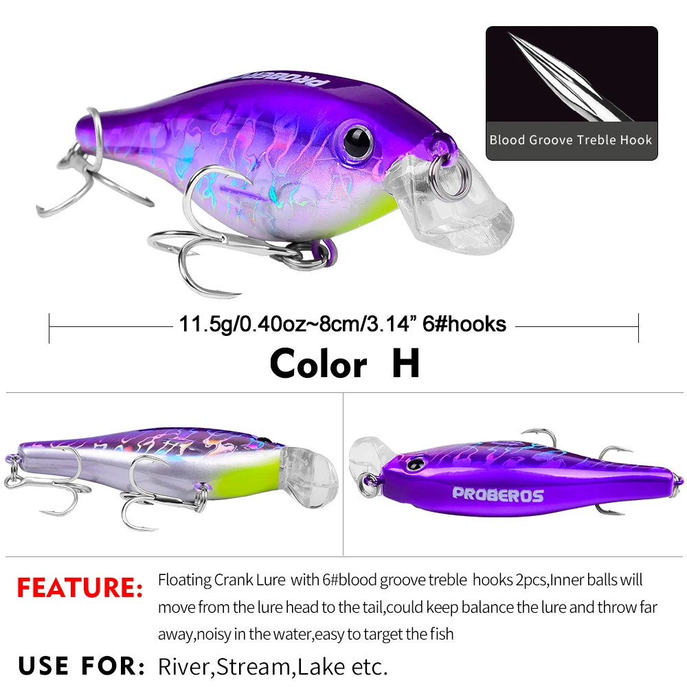 PROBEROS Wobbler Biónico Flotante para Lucio - imagen 2