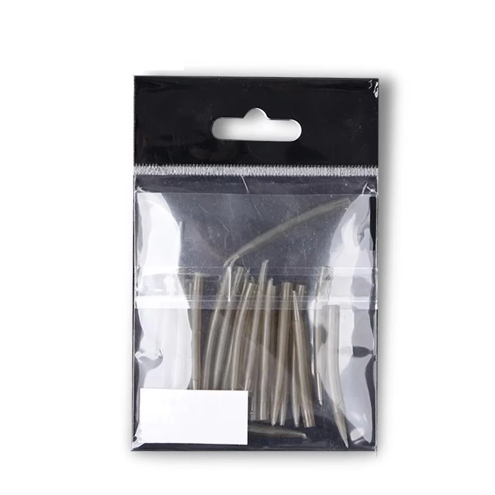 NGB 20 piezas tubos de goma para pesca, componentes de alimentador de carpa, Combos, tapones de cebo, mangas de plástico cónico, aparejos de goma para carpa - imagen 5