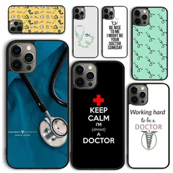 Funda iPhone con diseño de medicina – Médico, enfermera y estudiante