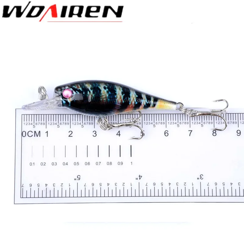 4 Uds Crankbaits señuelo de Pesca 6,5 cm 4,5g Wobblers manivela cebos duros serie de pintura para Pesca Topwater Artificial Bass Pesca - imagen 3