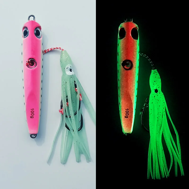 Inchiku Jig luminoso – Falda metálica para pesca marítima - imagen 4