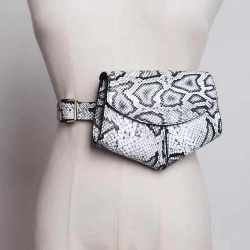 Riñonera de pesca mujer estampado serpiente – Bandolera versátil